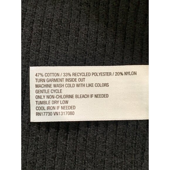 Wild Fable Junior Teens Button-Up Black Ribbed Cardigan Sweater Plus Size 2X - Picture 8 of 10